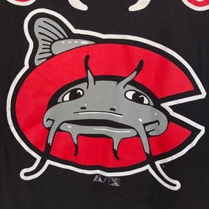 Majestic Black Carolina Mudcats Black Tee S
